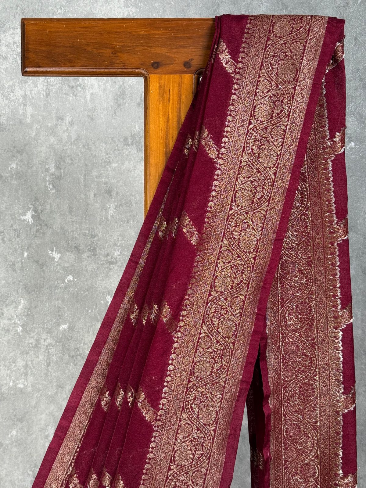 SEMI GEORGETTE BANARASI SAREE - Image 2