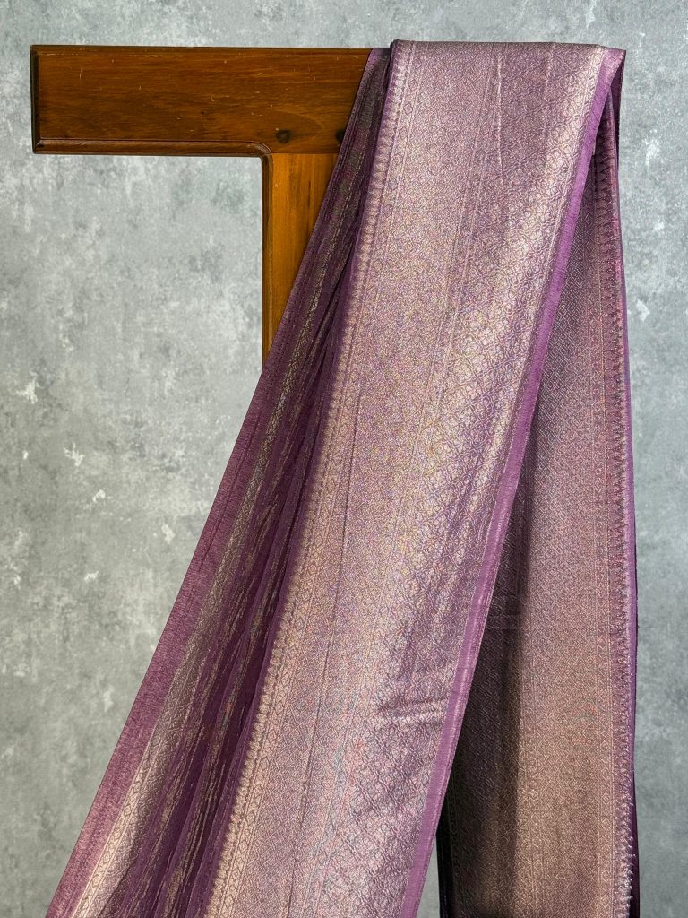 CRUSHED TISSUE SILK BANARASI SAREE - Image 2