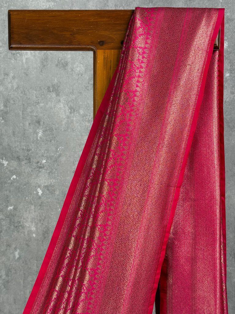 SEMI KATAN ANTIQUE ZARI BROCADE BANARASI SAREE - Image 2