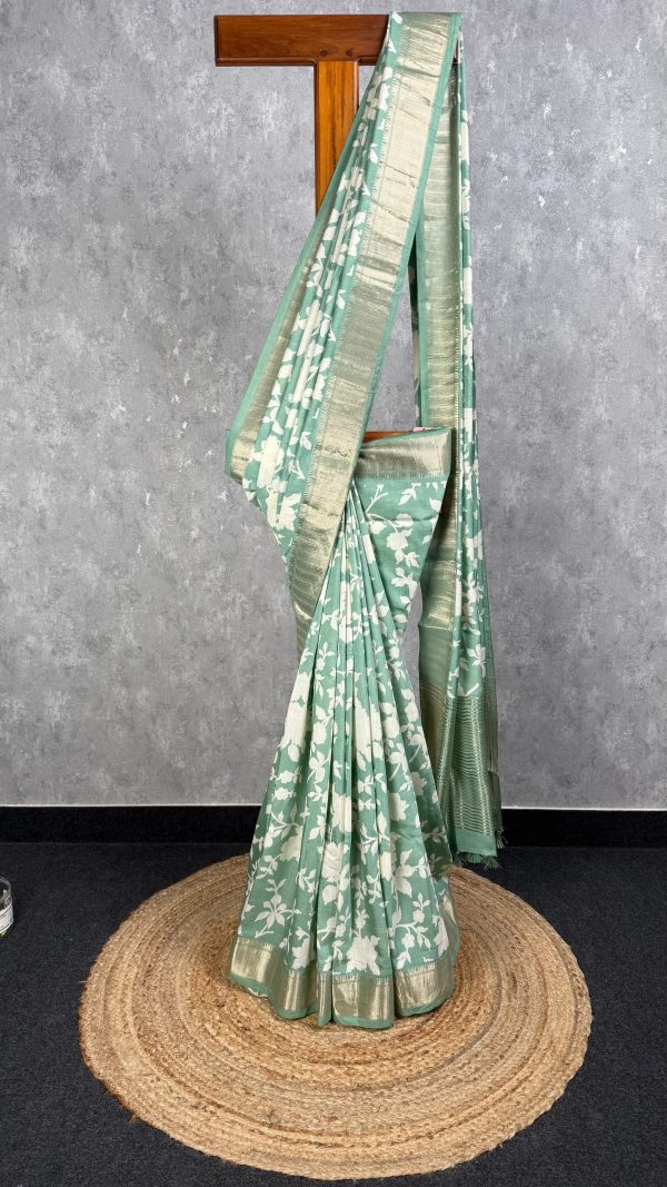 ASSAM SILK PRINTED BANARASI SAREE