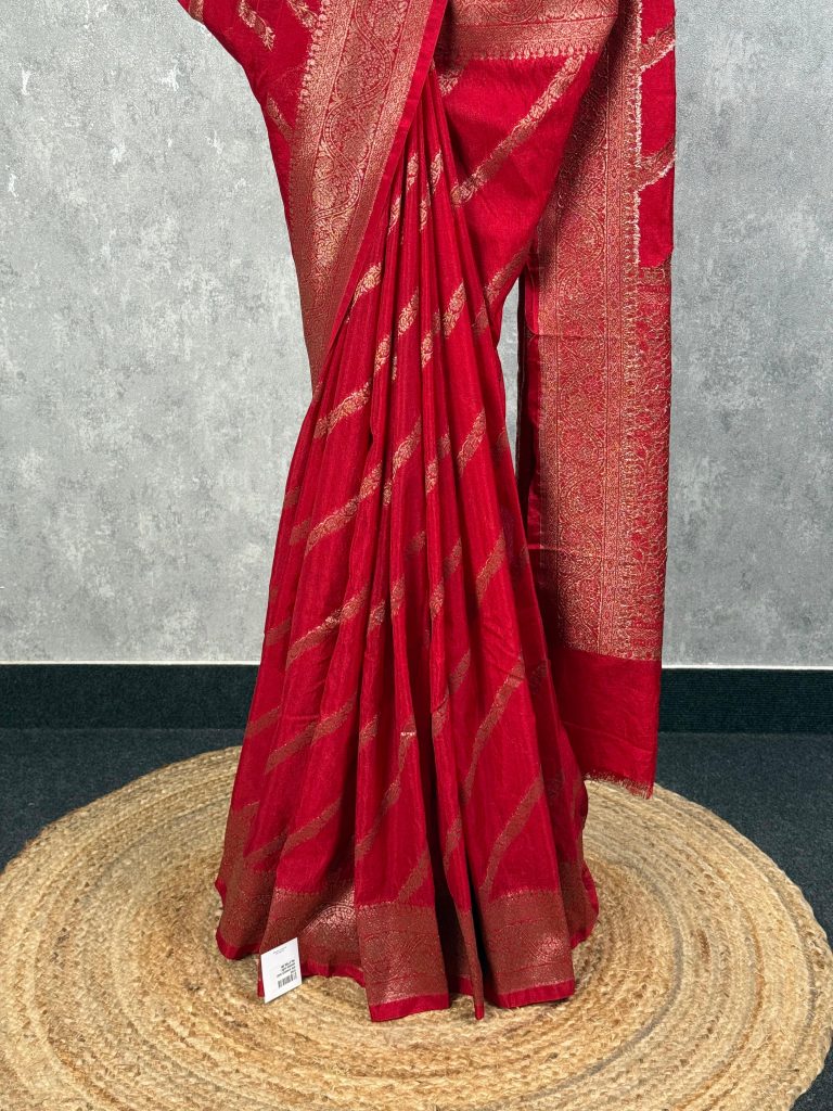SEMI GEORGETTE BANARASI SAREE - Image 3