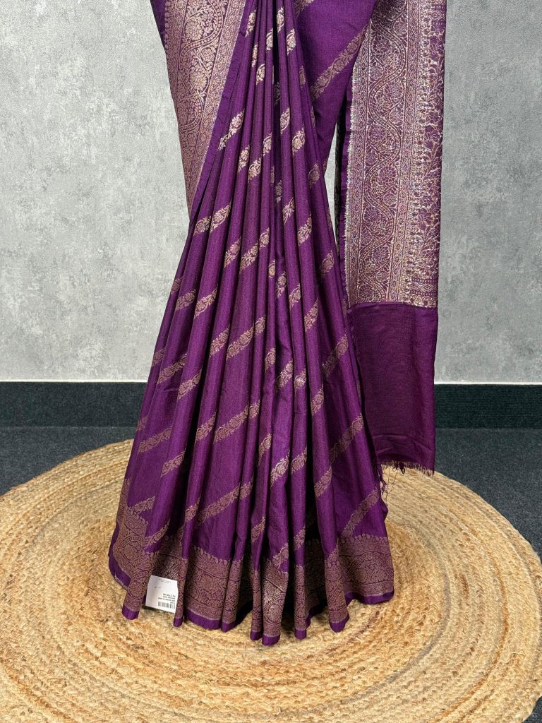 SEMI GEORGETTE BANARASI SAREE - Image 3