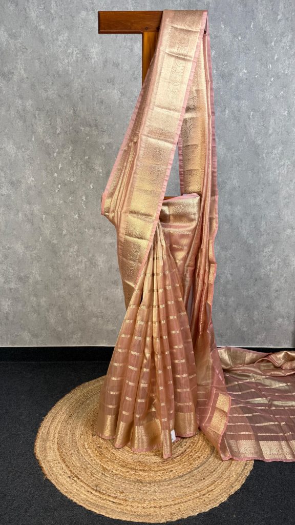 SEMI TISSUE ORGANZA BANARASI SAREE