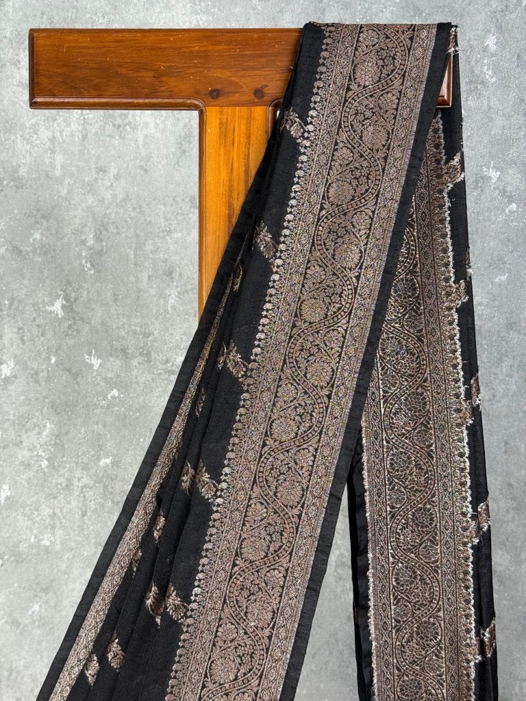 SEMI GEORGETTE BANARASI SAREE - Image 2