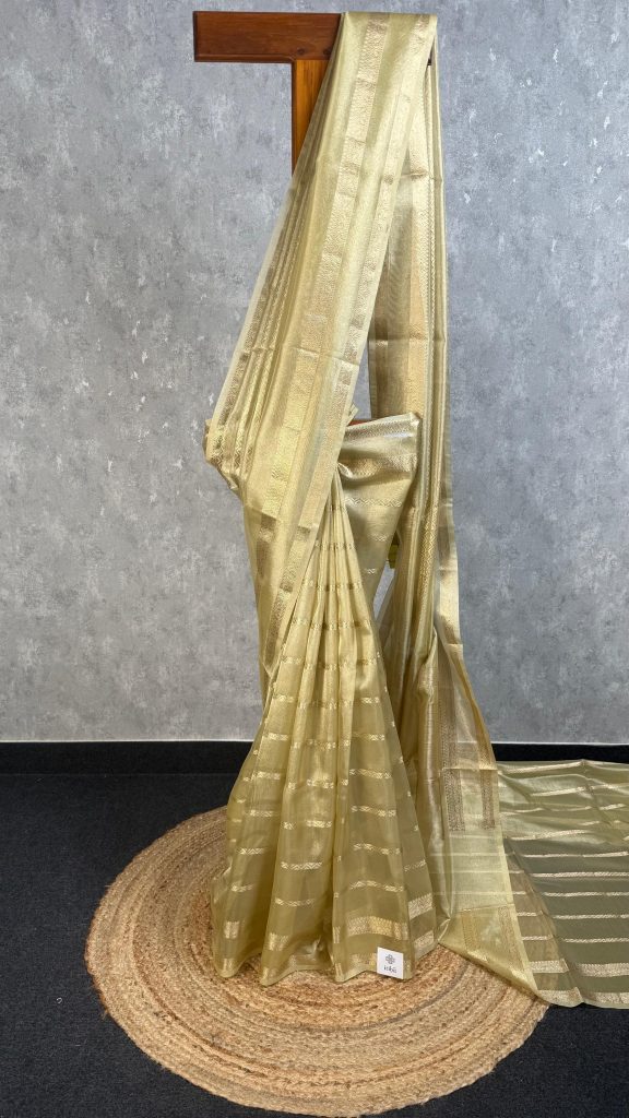 SEMI TISSUE ORGANZA BANARASI SAREE