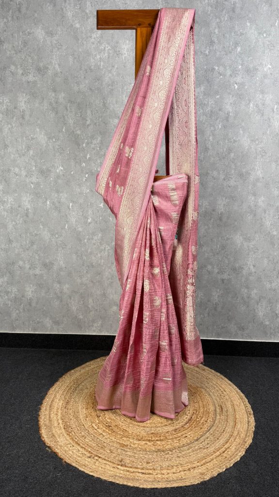 TISSUE GEORGETTE  BANARASI SAREE