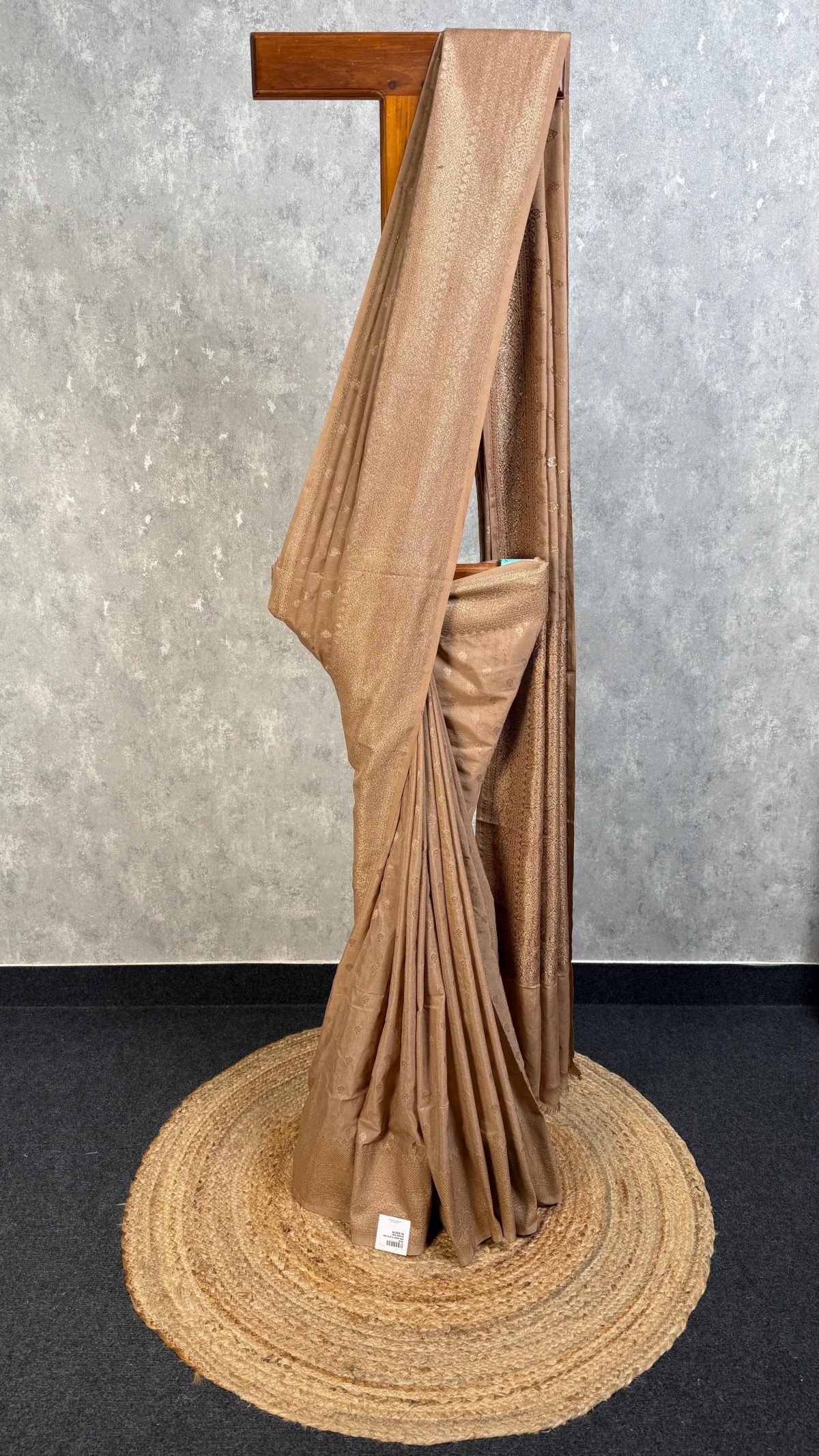 SEMI GEORGETTE ANTIQUE ZARI BANARASI SAREE
