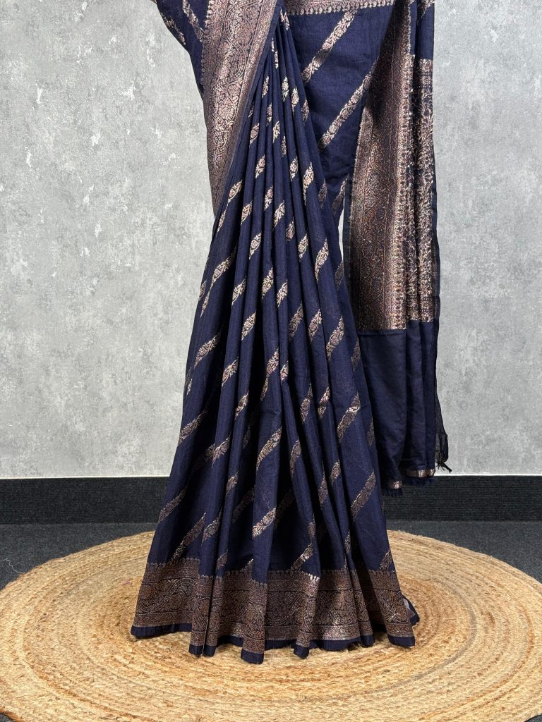 SEMI GEORGETTE BANARASI SAREE - Image 3