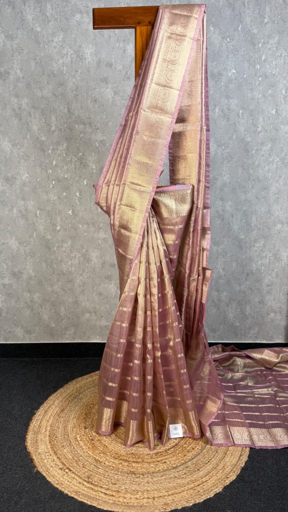 SEMI TISSUE ORGANZA BANARASI SAREE