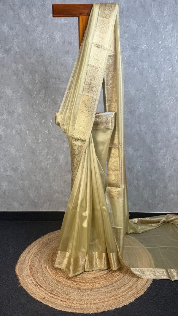 SEMI TISSUE ORGANZA BANARASI SAREE