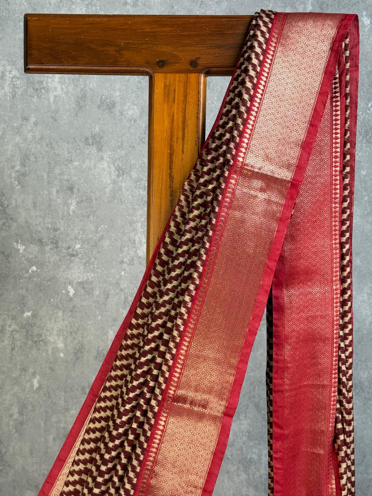 ASSAM SILK PRINTED BANARASI SAREE - Image 2
