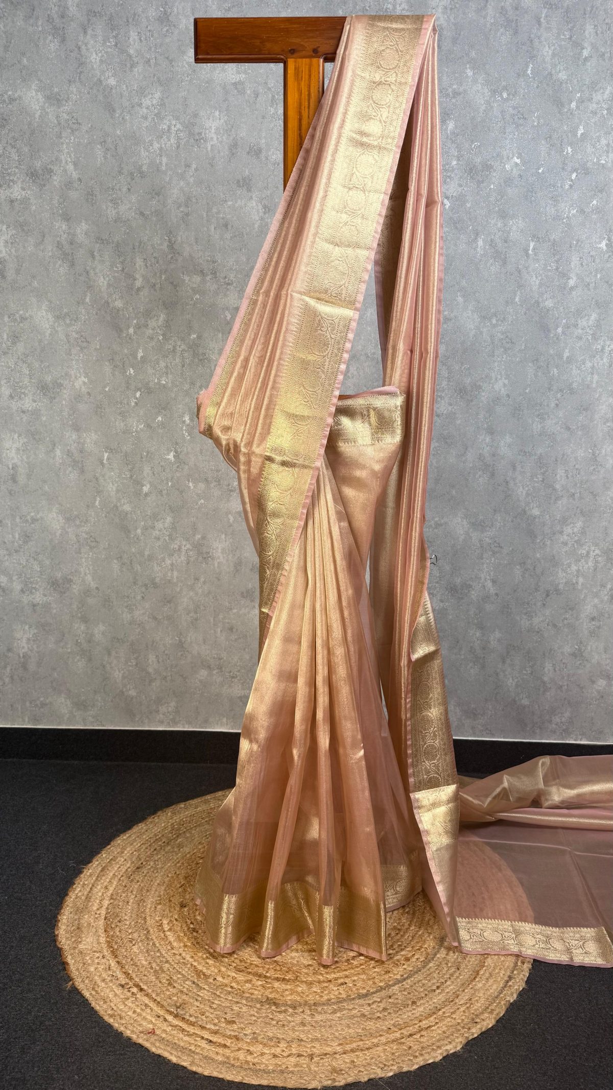SEMI TISSUE ORGANZA BANARASI SAREE
