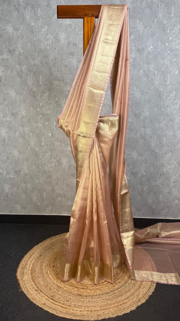 SEMI TISSUE ORGANZA BANARASI SAREE