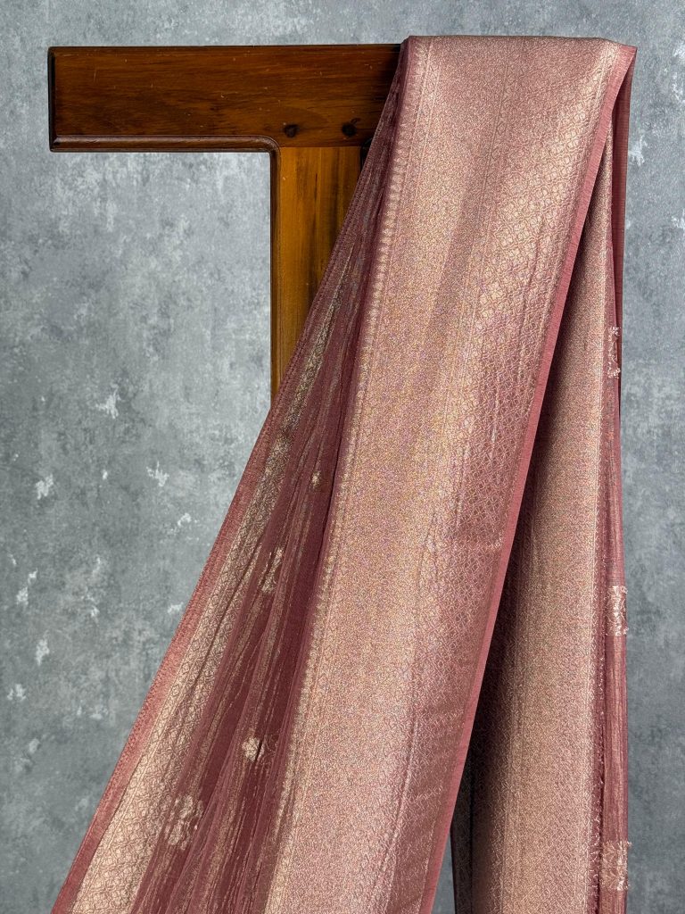 CRUSHED TISSUE SILK BANARASI SAREE - Image 2