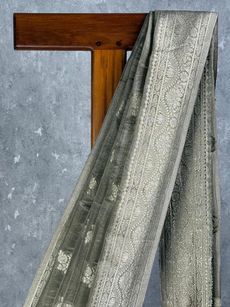 TISSUE GEORGETTE BANARASI SAREE - Image 2