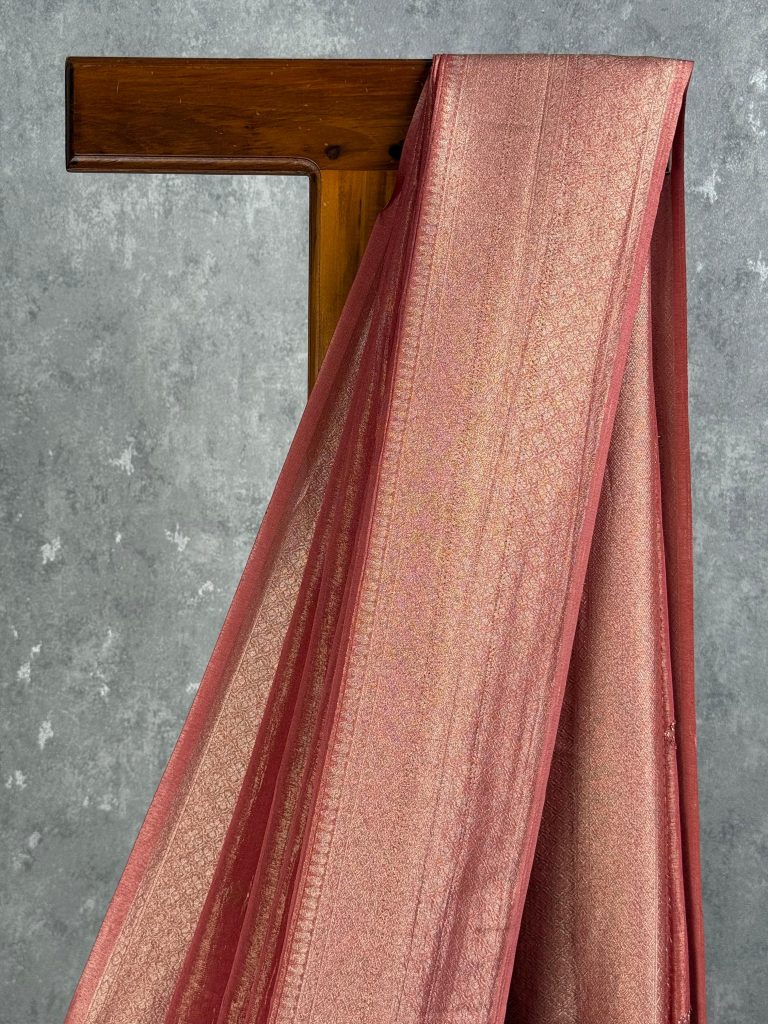 CRUSHED TISSUE SILK BANARASI SAREE - Image 2