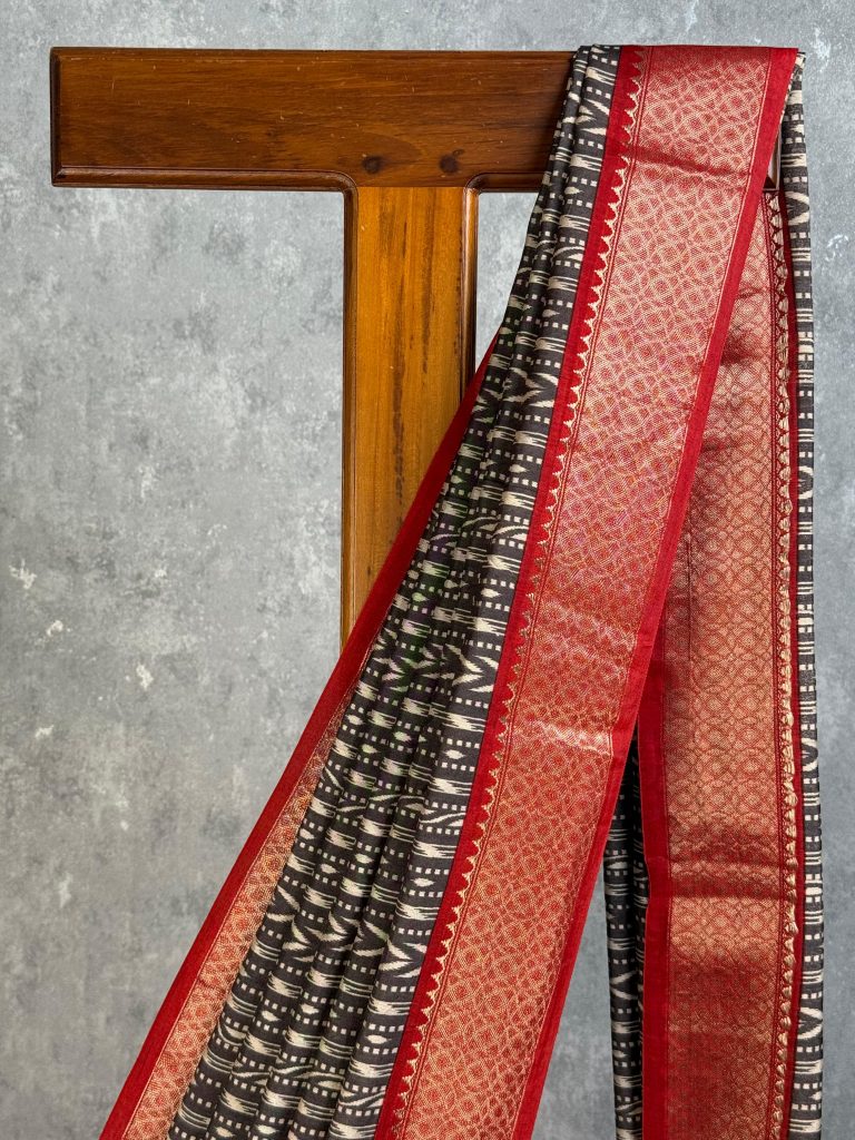 ASSAM SILK PRINTED BANARASI SAREE - Image 2