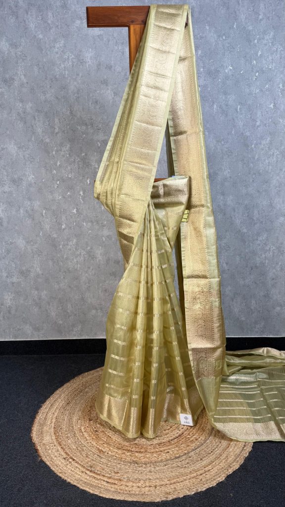 SEMI TISSUE ORGANZA BANARASI SAREE