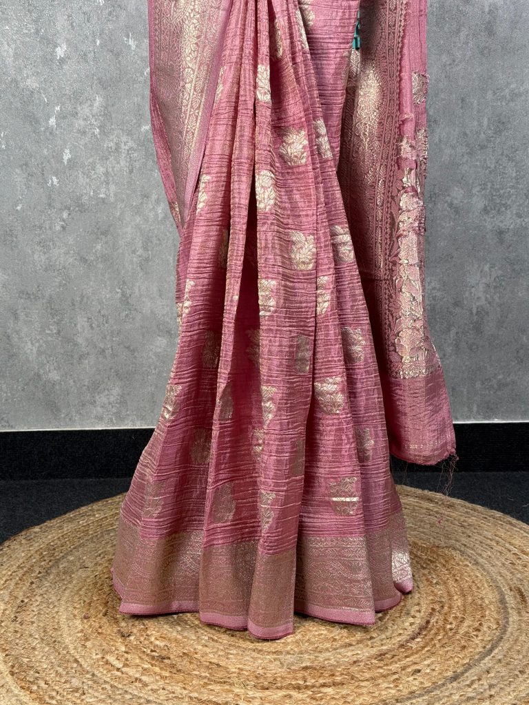 TISSUE GEORGETTE  BANARASI SAREE - Image 3