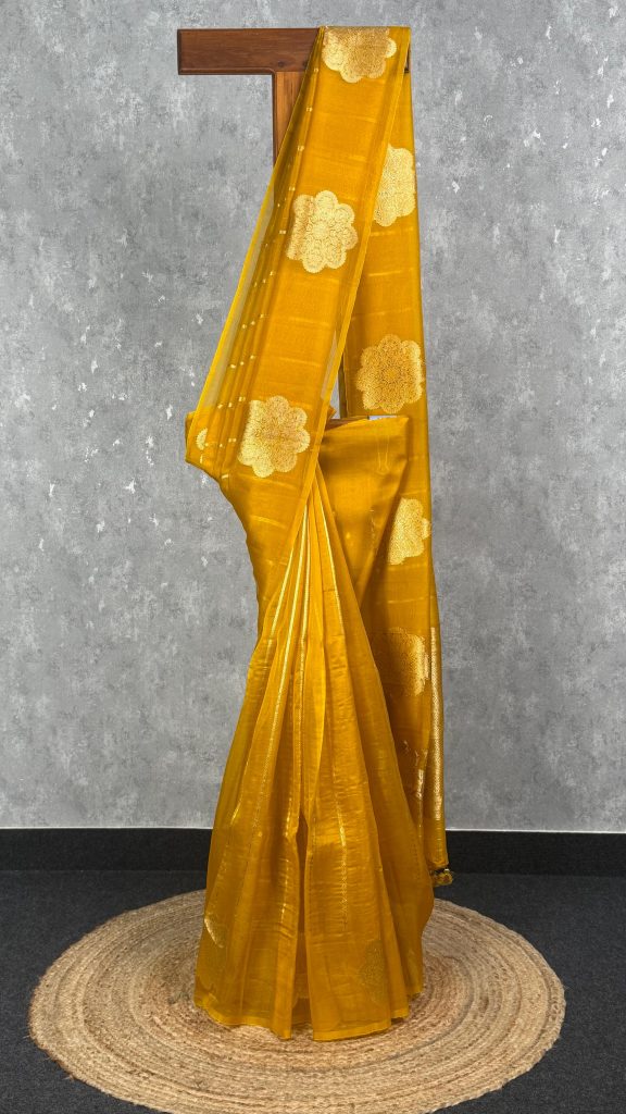 SILK ORGANZA HANDLOOM SAREE