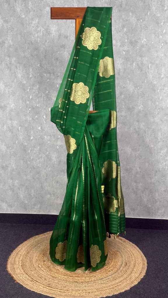 SILK ORGANZA HANDLOOM SAREE