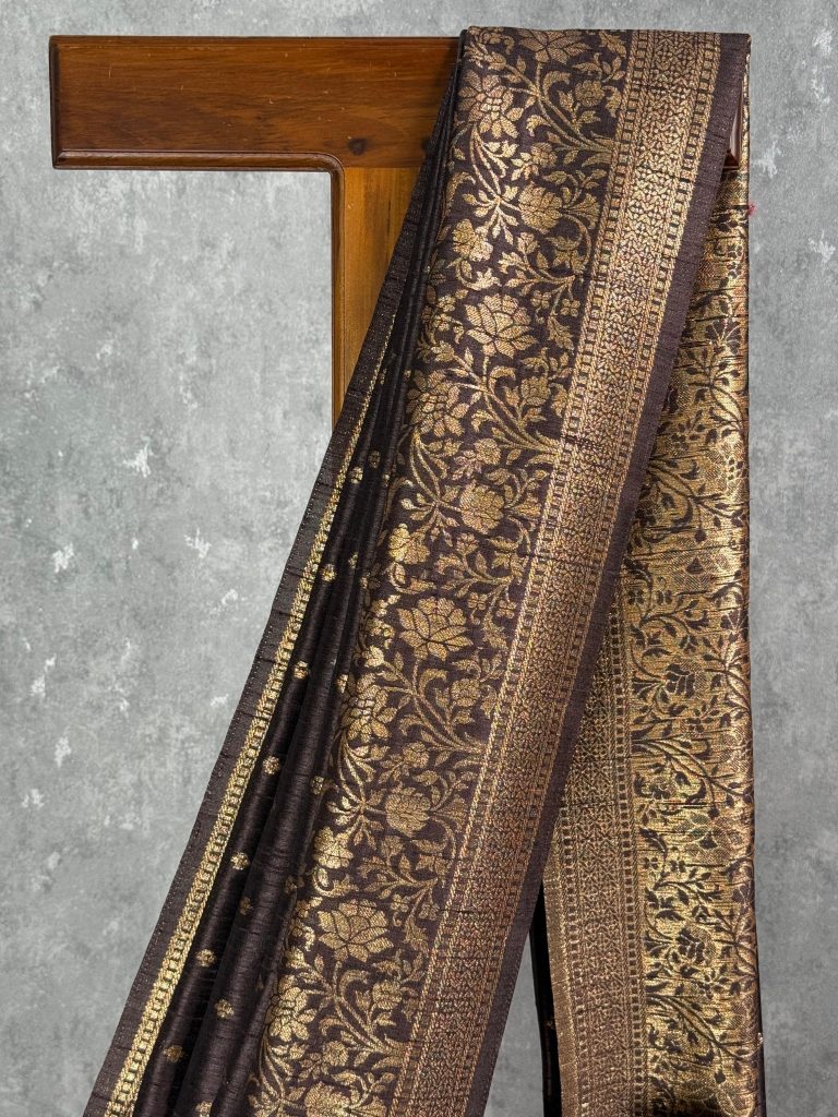 SEMI RAW SILK WEAVING BANARASI SAREE - Image 2