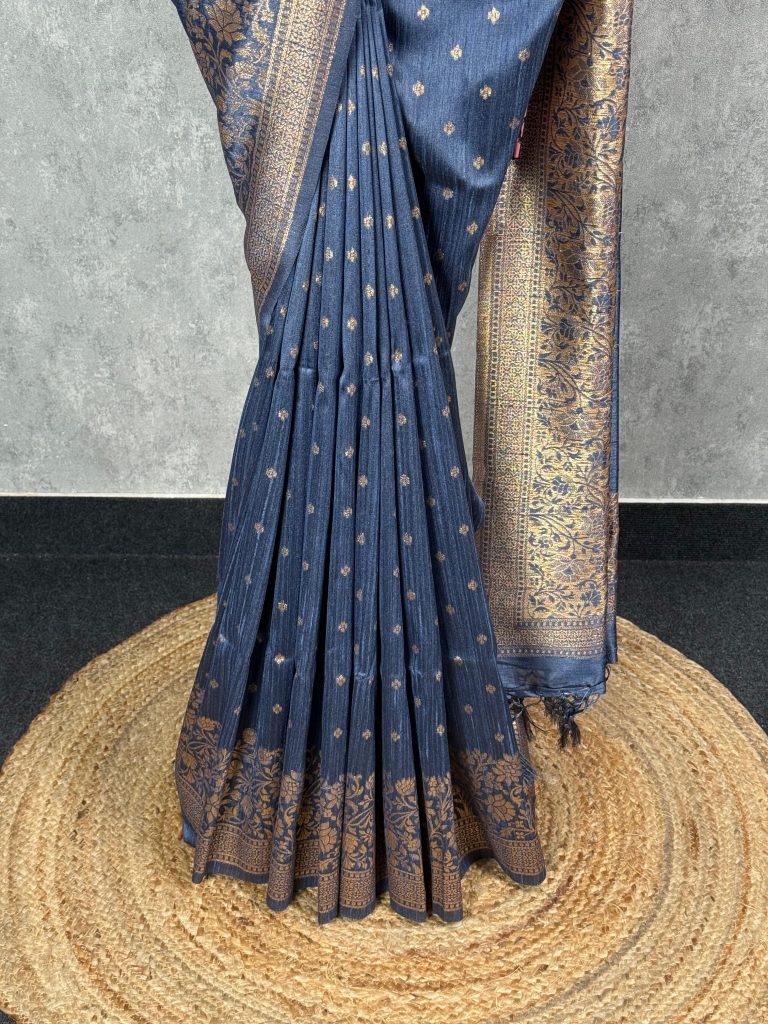 SEMI RAW SILK WEAVING BANARASI SAREE - Image 3
