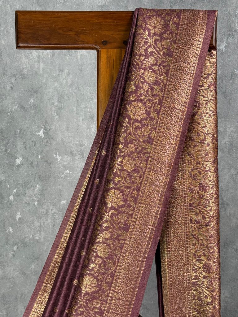 SEMI RAW SILK WEAVING BANARASI SAREE - Image 2