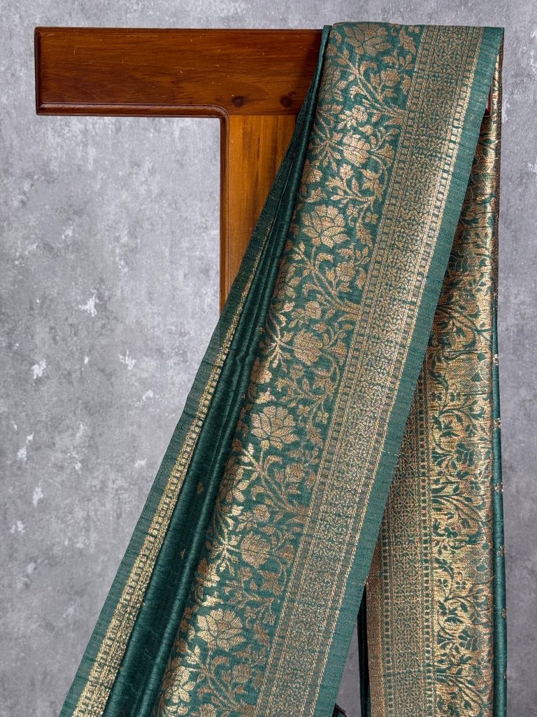 SEMI RAW SILK WEAVING BANARASI SAREE - Image 2