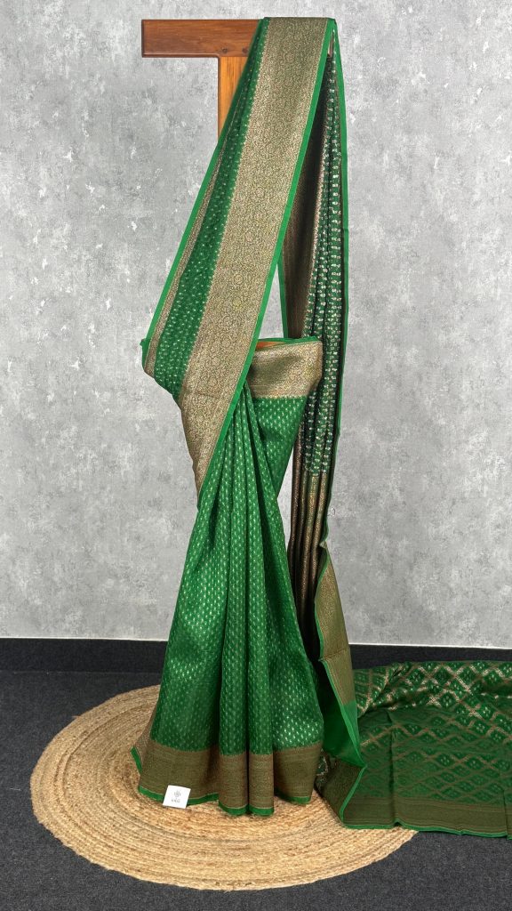 ORGANZA ANTIQUE ZARI KORA COTTON TISSUE