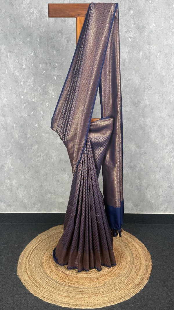 SEMI KATAN ANTIQUE BANARASI SAREE