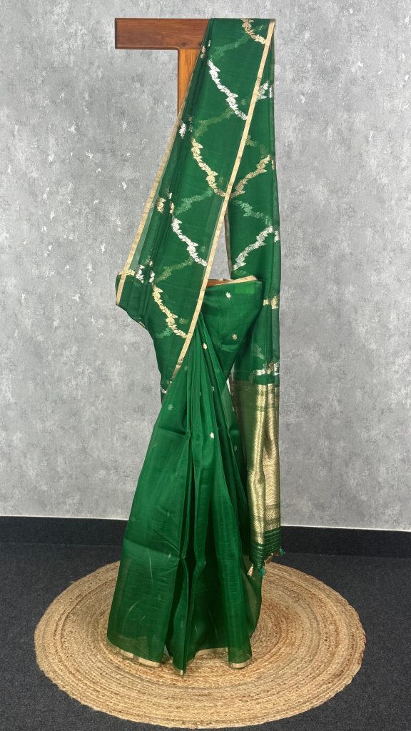 SILK ORGANZA BANARASI SAREE