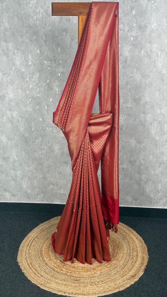 SEMI KATAN ANTIQUE BANARASI SAREE