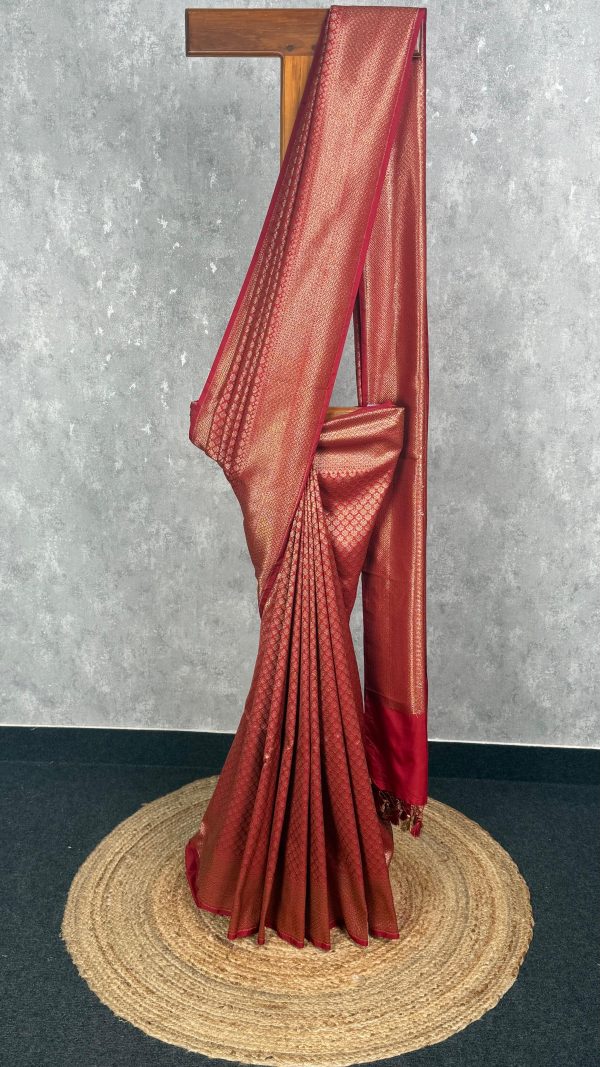 SEMI KATAN ANTIQUE BANARASI SAREE