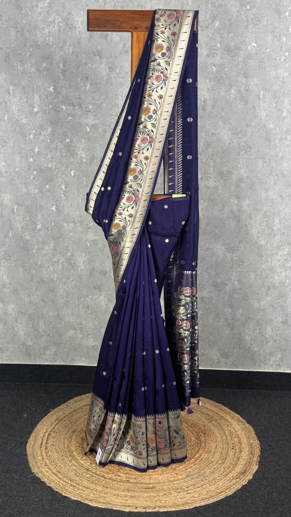 SEMI TUSSAR GEORGETTE BANARASI SAREE