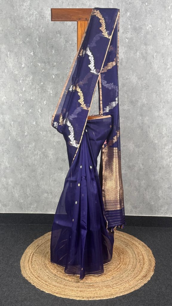 SILK ORGANZA BANARASI SAREE