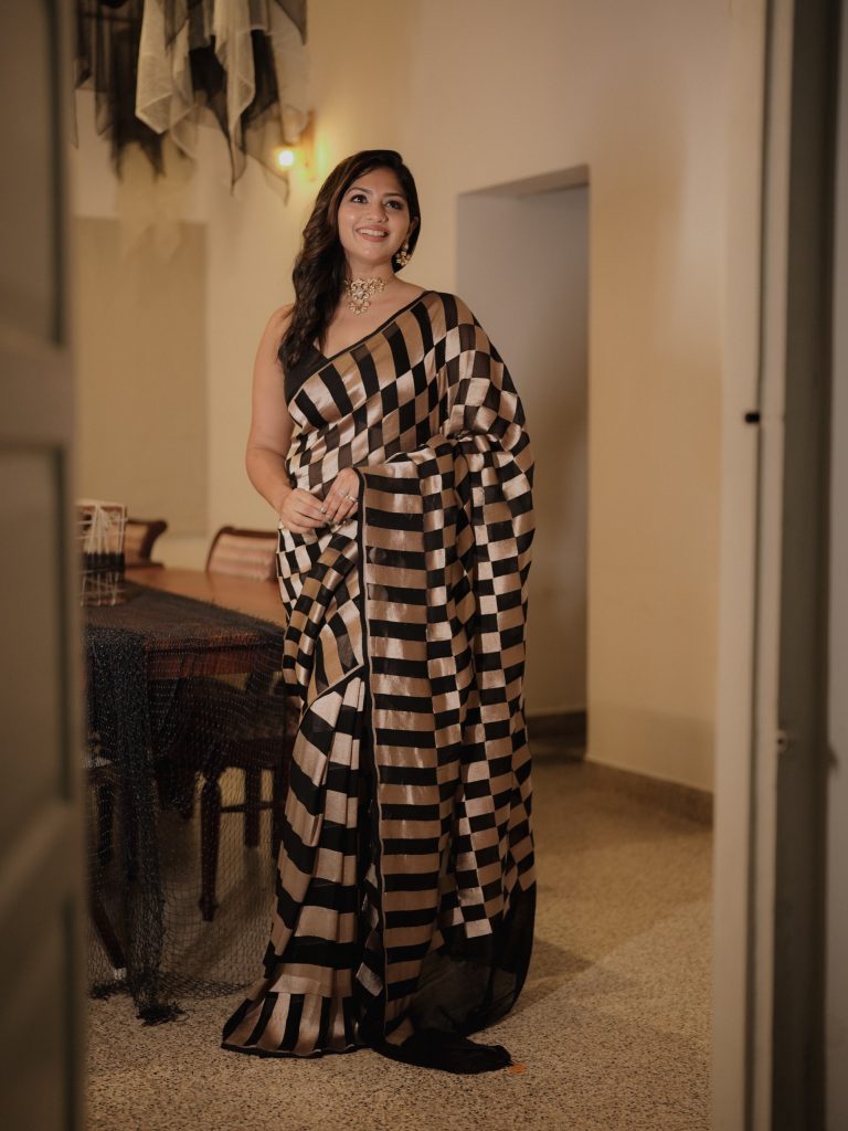 SILK GEORGETTE HANDLOOM SAREE