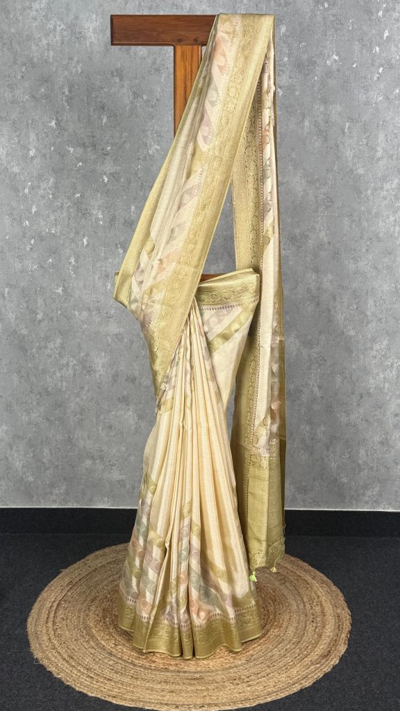 SATIN TISSUE BANARSAI SAREE