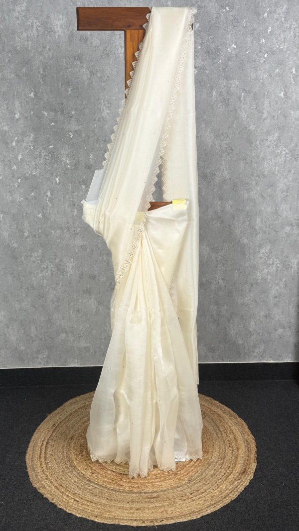 SILK ORGANZA EMBROIDERY SAREE