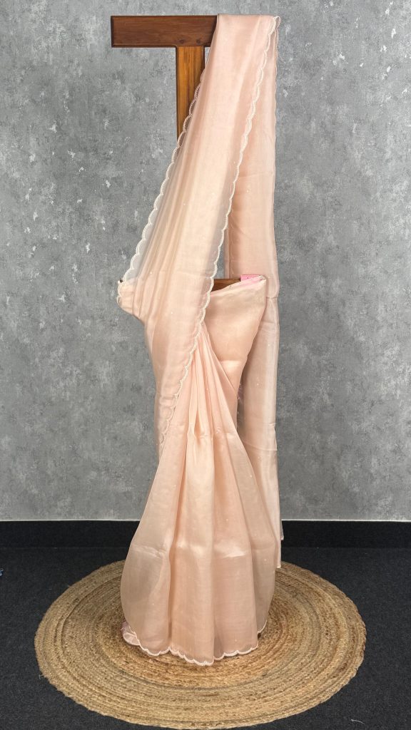 SILK ORGANZA EMBROIDERY SAREE